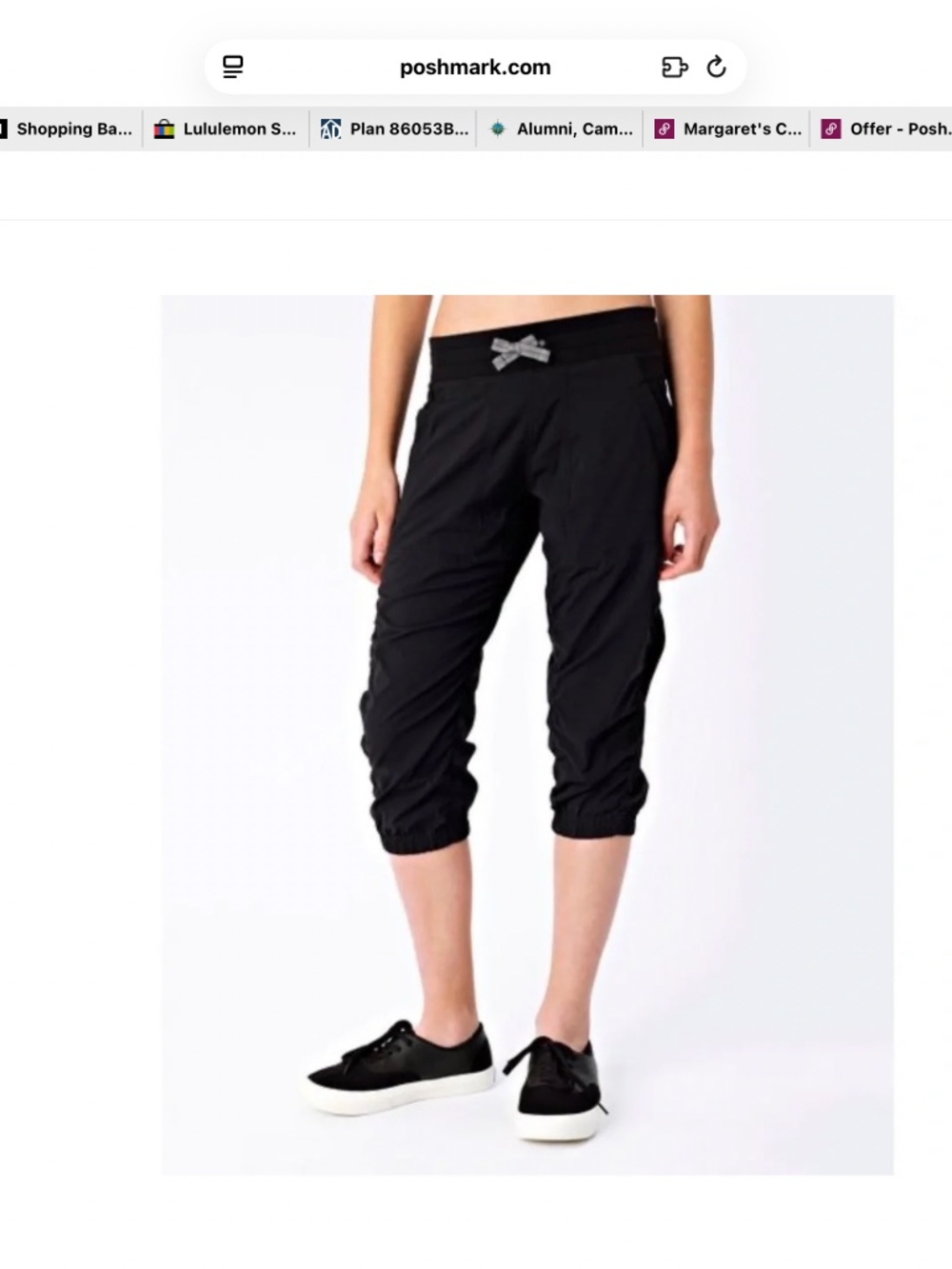 Ivivva by lululemon Girls Dance Studio Crop Pant, Black, Size 12